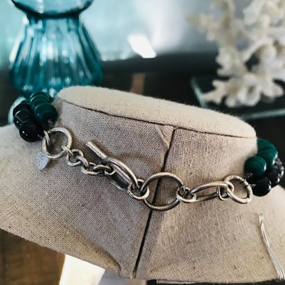 Stella & Dot Delilah Turquoise Statement Necklace RETIRED - Picture 7 of 7